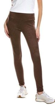 J.McLaughlin Pull-On Faux Suede Leggings Mocca color, size S