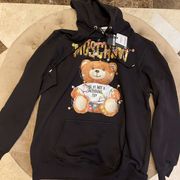 New With Tags Moschino Teddy Bear Christmas Lights Hoodie