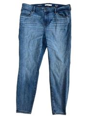 Liverpool Los Angeles Hi Rise Ankle Jeans Scenic Medium Wash Stretch Eco Size 16