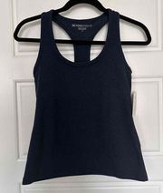 BEYOND YOGA Racerback Womens Tank Top, Spacedye Nocturnal Navy, Size Small