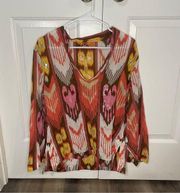 Tory Burch 100% Cotton Blouse Size 14