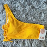 NEW Gianni Bini Marigold one strap lace up bikini swim top women’s size medium