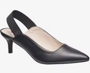 NEW FRENCH CONNECTION ATMOSPHERE PUMPS BLACK SLING BACK