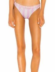 NWT Solid & Striped Rachel Belted Bikini Bottoms in Pink Cream Size S