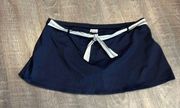 Jag swim bottom skirt in black tie belted waist