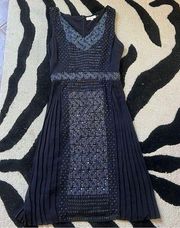 Tory Burch Navy Beaded Dress