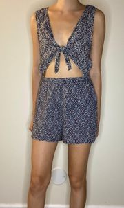 generation cut out tie knot romper S NEW