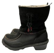 Woolrich Boots Womens Size 8.5 Black Waterproof Sherpa Lined Snow Winter Warm