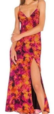 song of style Winifred starburst tie dye slit maxi dress boho beach chic