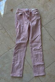 SUNDRY Like New Light Pink Stitched Jeans Sz 24 Valentines Day