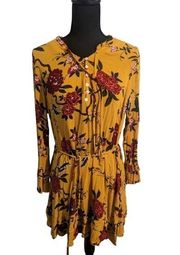 Cotton On Mustard Yellow Floral Dress