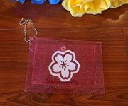Keychain Wallet- Chery Blossom
