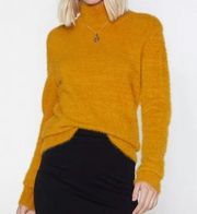 Who What Wear Mustard Mock Neck Sweater