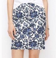 Lauren Ralph Lauren Cotton Floral Pencil Skirt