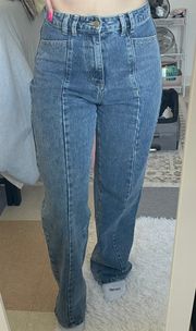 High-Waisted Straight Jean