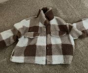 Plaid Sherpa Jacket