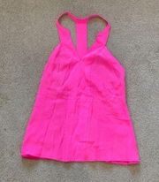 Annie griffin neon pink tank top in size small