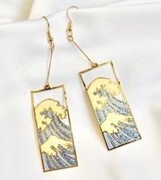 Wave Tile Earrings