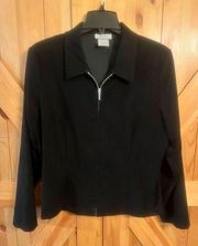 AGB Byer  California Jacket Black Women  Size large Collared ZIp Up  Lightweight