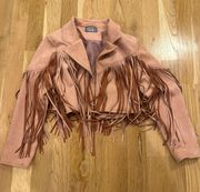 Pink Fringe Jacket