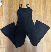 Flare Leg Jumpsuit Black