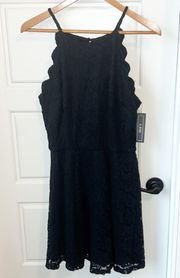 A. Buyer Black Sleeveless Lace Dress Size XL Juniors 