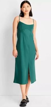 Green Slip Dress