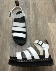 White dr Marten Sandals