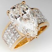 Women’s teardrop cubic zirconia 18kt gold vermeil square cut cocktail ring 6 NIB