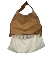 Cole Haan Leather Suede Tan Sierra Purse Fringe