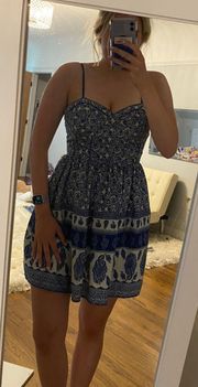 Macy’s Blue Paisley Dress