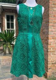 New Adelyn Rae Green Lace Dress S
