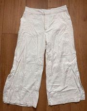 Abercrombie & fitch linen split hem pants