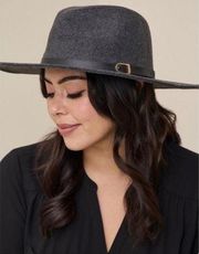 Torrid Grey Wool Blend Melton Felt Hat Fedora Size M/L