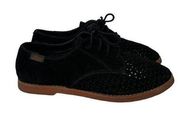 Bass Ellie Derby Suede Perforated Leather Lace Up Casual Dress Oxford Shoes 10M