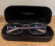 COACH, HC6082, Color 5351 Crys Plum/Crys Plum Blush Grad, glasses