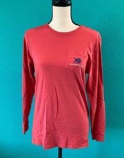 Southern tide long sleeve red shirt in size small