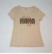 Red Fox Shirt Women XL Brown Graphic tee cheetah Camo Mama of Both