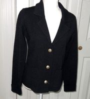 Adrienne Vittadini Black women Cardigan Blazer. Size S