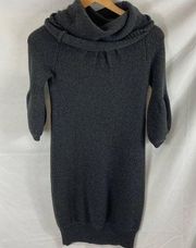 Vince Wool Blend Knit Cowl Neck Sweater Dress size XS