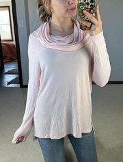 Gibson look: Peach Fold-over Sweater