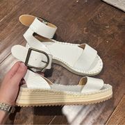 White Qupid Sandals size 7