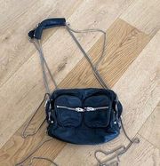 Alexander Wang Brenda Leather & Chain Crossbody Bag in Black