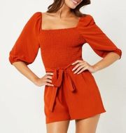 BCBGeneration Adler Puff Sleeve Romper