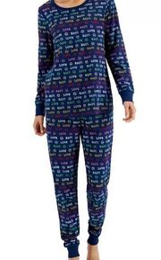 Family Pajamas Women's Love Matching Pajama Set in Blue NWT MSRP $37 Size XXL