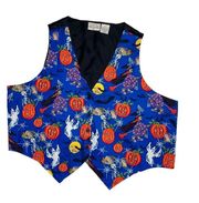 Vintage Plus Halloween Witch Pumpkin Printed Vest