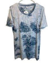 Kyodan Outdoor Tie Dye Short Sleeve T-Shirt Tunic Dress Soft Activewear Size M