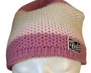 Bula Womens Acrylic Knitted Winter Beanie Hat Cap OS Pink Outdoor Logo Ski Snow