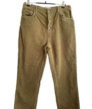 Reformation Cynthia Button Fly High Rise Corduroy Pants Jeans Size‎ 31 Brown