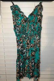 Princess Polly Green Floral Print Dress